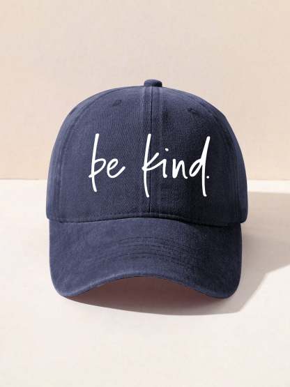 Unisex Women's Men's Suicide Prevention Awareness Be Kind Print Hats-lovefitte