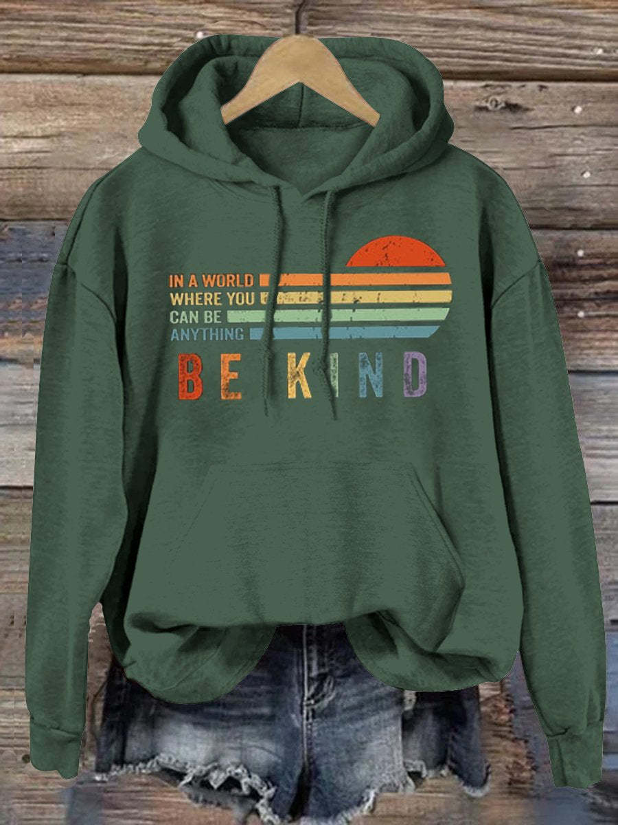 Women's Men's Unisex Be Kind Suicide Prevention Day Print Casual Sweatshirt-lovefitte