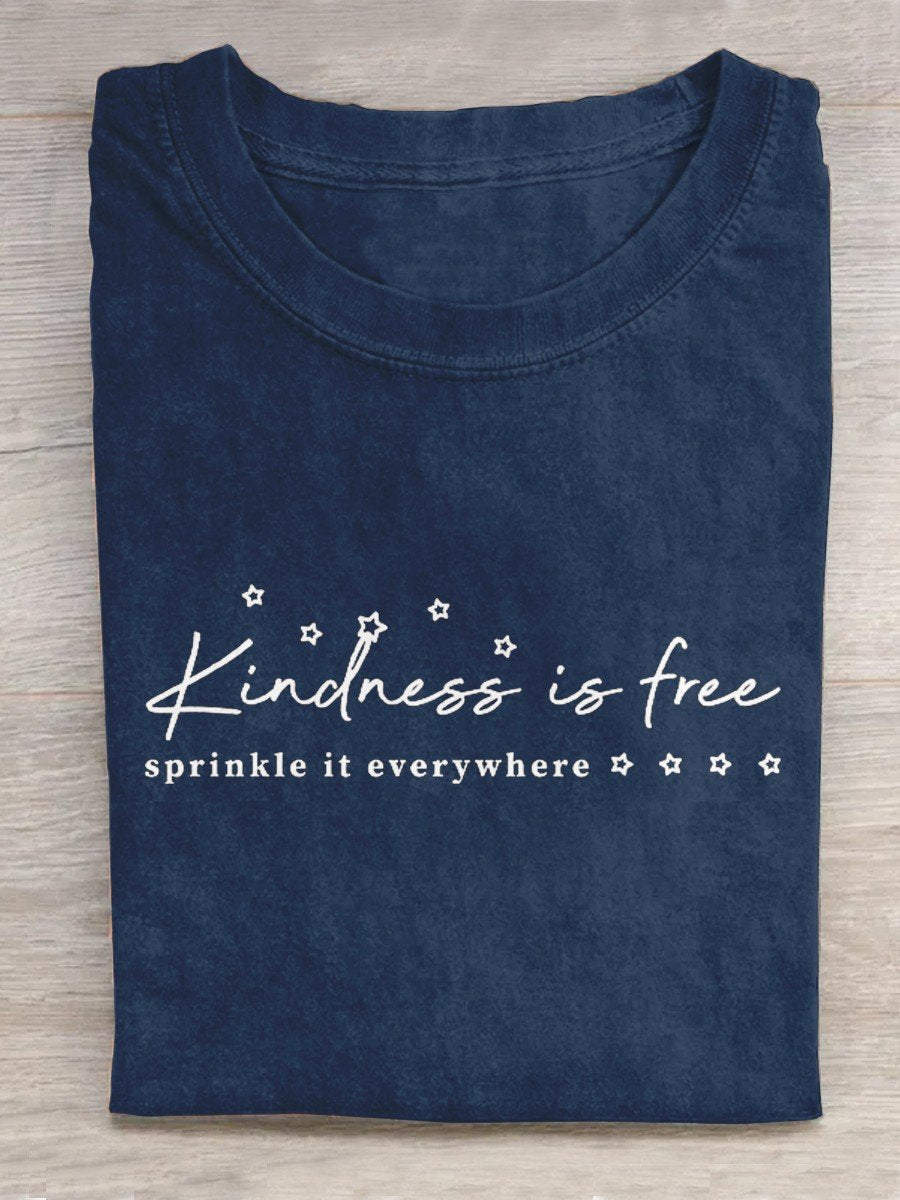 Kindness Is Free Creative Design T-shirt-lovefitte