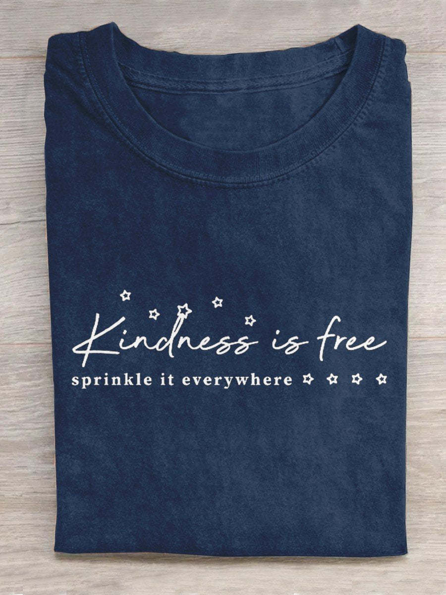 Kindness Is Free Creative Design T-shirt-lovefitte