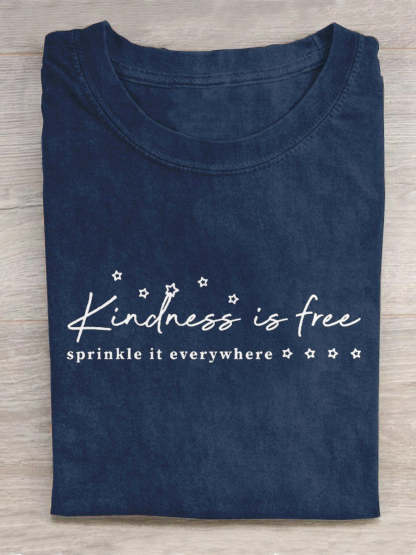 Kindness Is Free Creative Design T-shirt-lovefitte