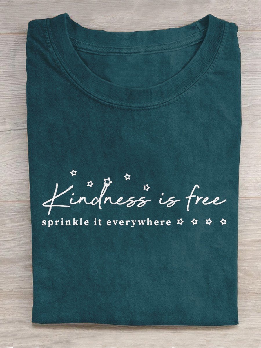 Kindness Is Free Creative Design T-shirt-lovefitte
