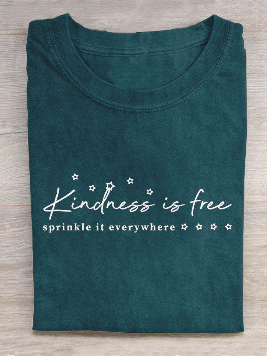 Kindness Is Free Creative Design T-shirt-lovefitte