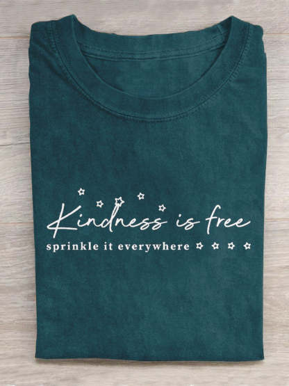 Kindness Is Free Creative Design T-shirt-lovefitte