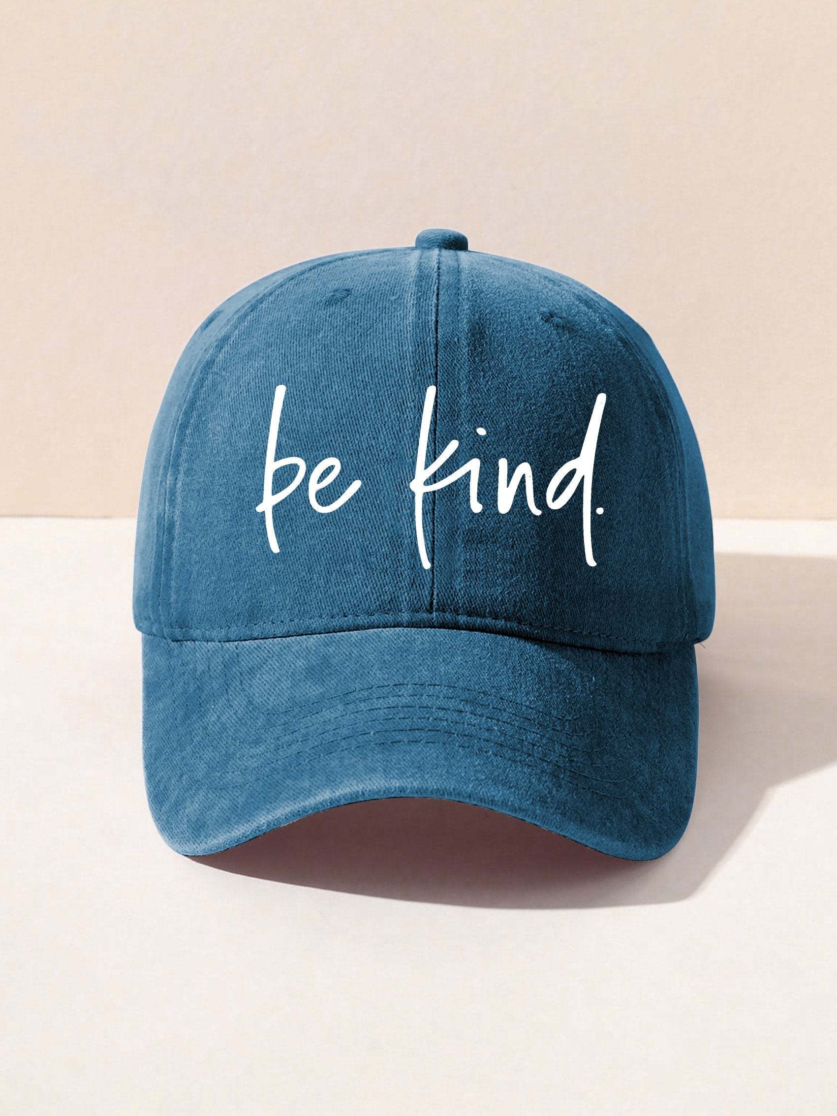 Unisex Women's Men's Suicide Prevention Awareness Be Kind Print Hats-lovefitte