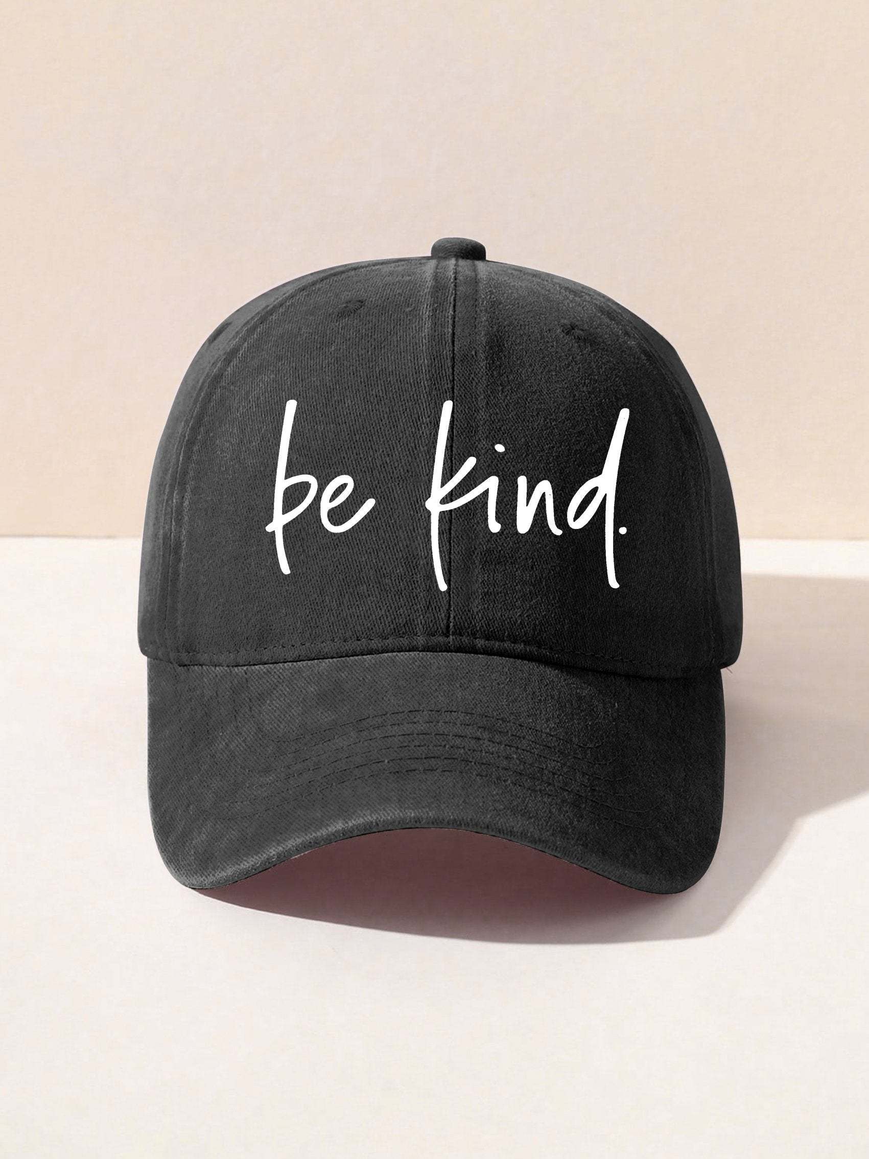 Unisex Women's Men's Suicide Prevention Awareness Be Kind Print Hats-lovefitte