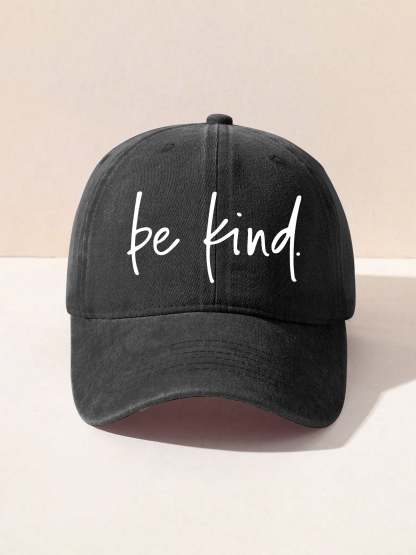 Unisex Women's Men's Suicide Prevention Awareness Be Kind Print Hats-lovefitte
