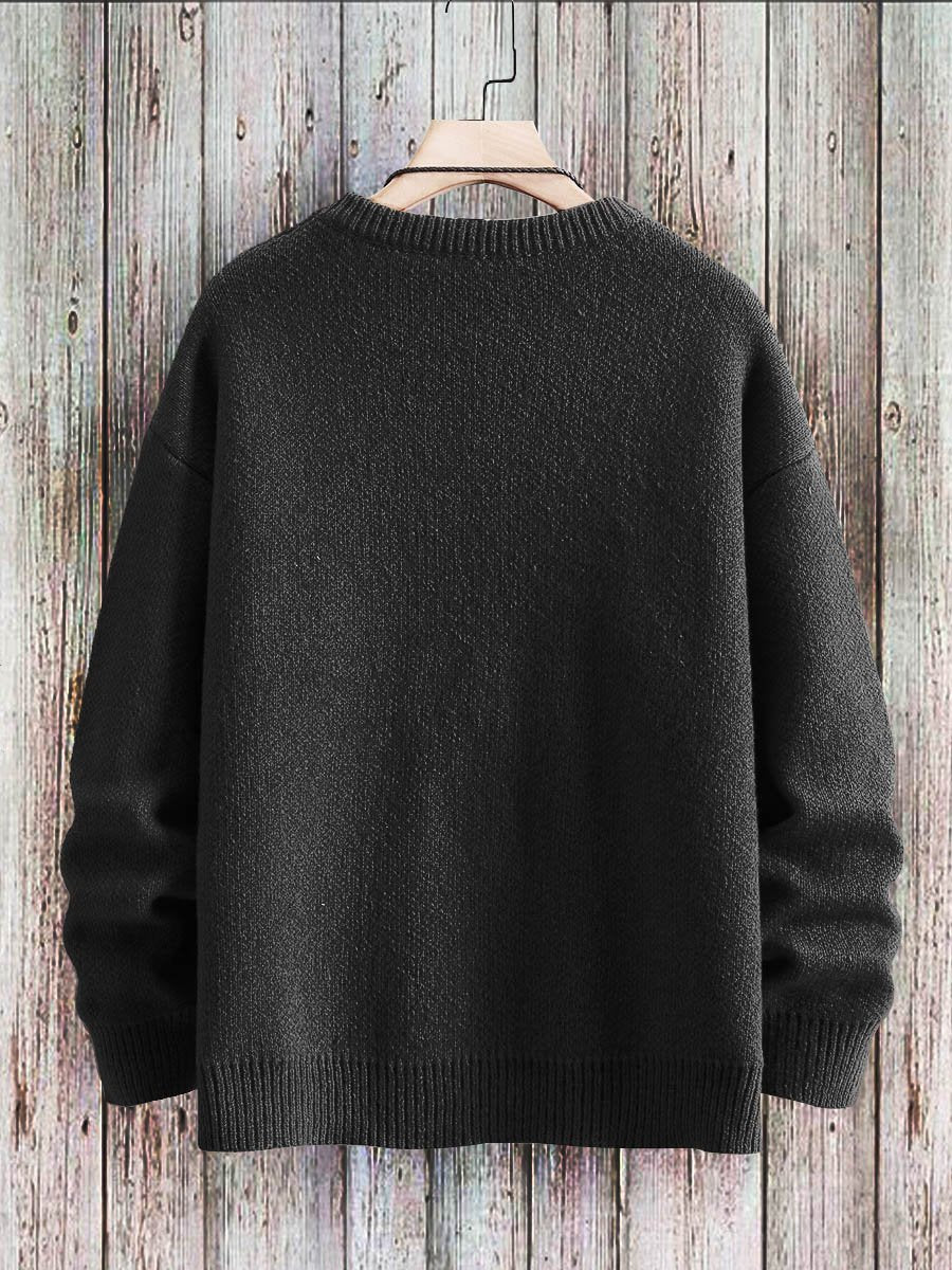 Be Kind It's Really Not That Hard Art Pattern Print Casual Knit Pullover Sweatshirt-lovefitte