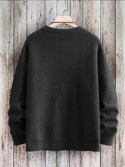 Be Kind It's Really Not That Hard Art Pattern Print Casual Knit Pullover Sweatshirt-lovefitte