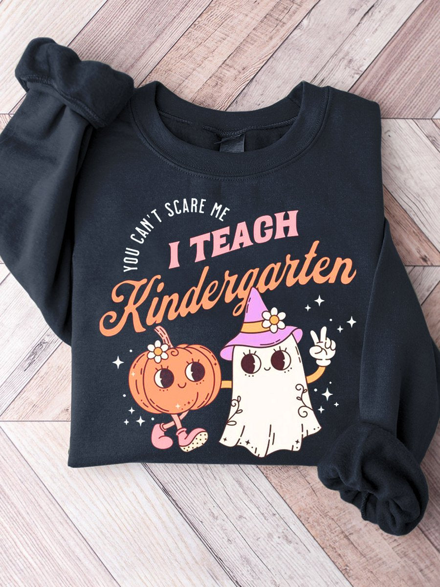 Halloween Kindergarten Teacher Casual Sweatshirt-lovefitte