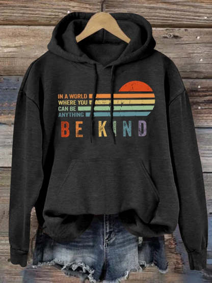 Women's Men's Unisex Be Kind Suicide Prevention Day Print Casual Sweatshirt-lovefitte