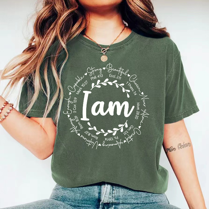 I Am Bible Verse T-shirt-carlalin