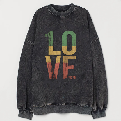 1 Love Roots Rock Reggae One Love Vintage Sweatshirt