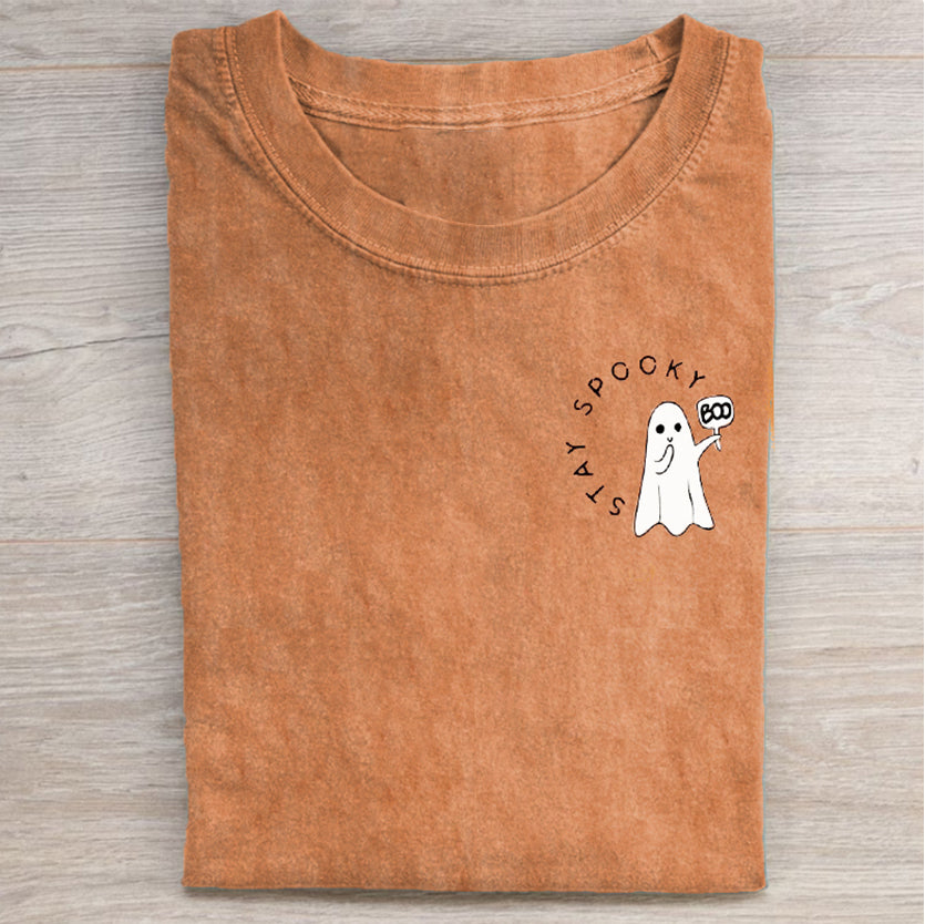 Retro Stay Spooky Tee-carlalin