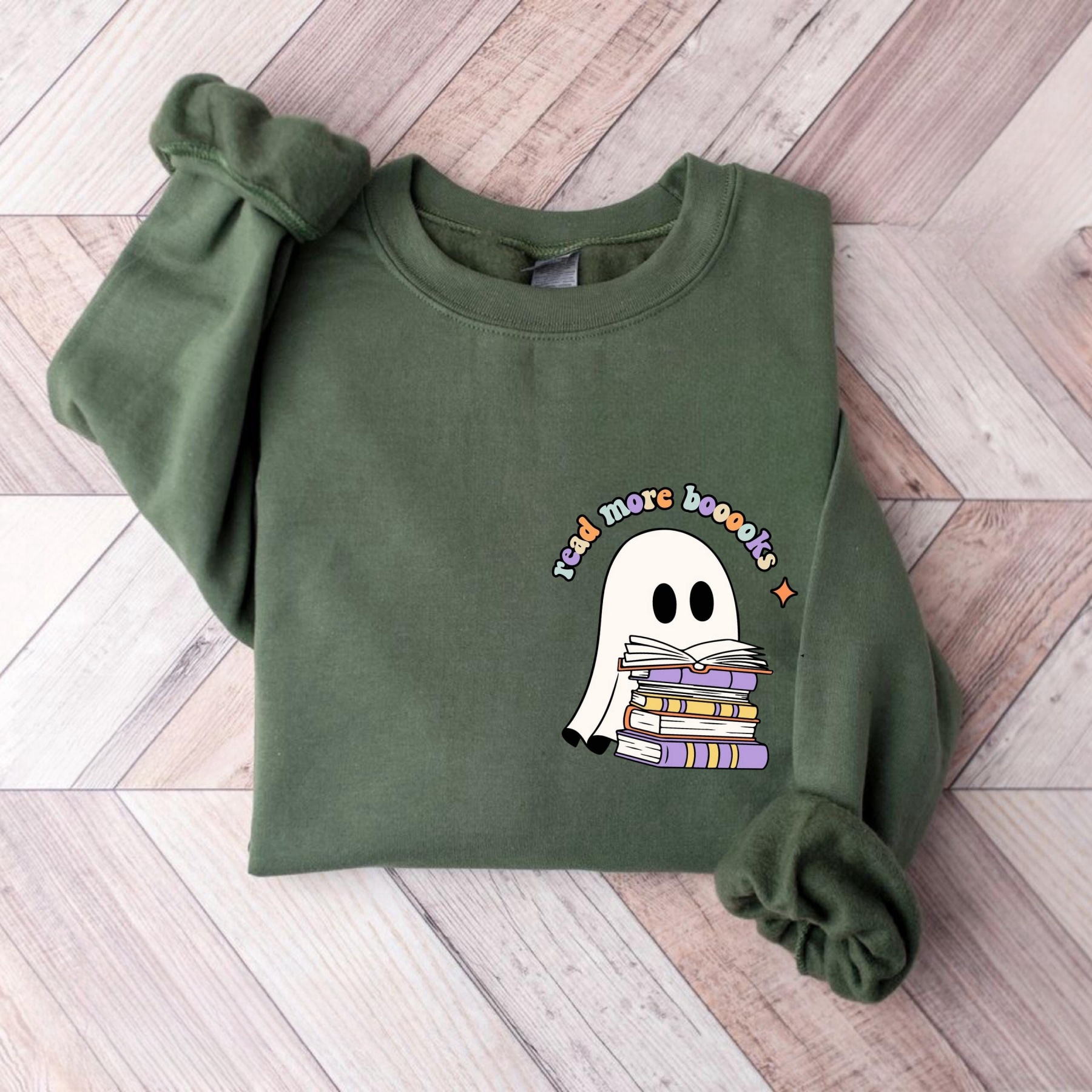 Ghost Reading Sweatshirt