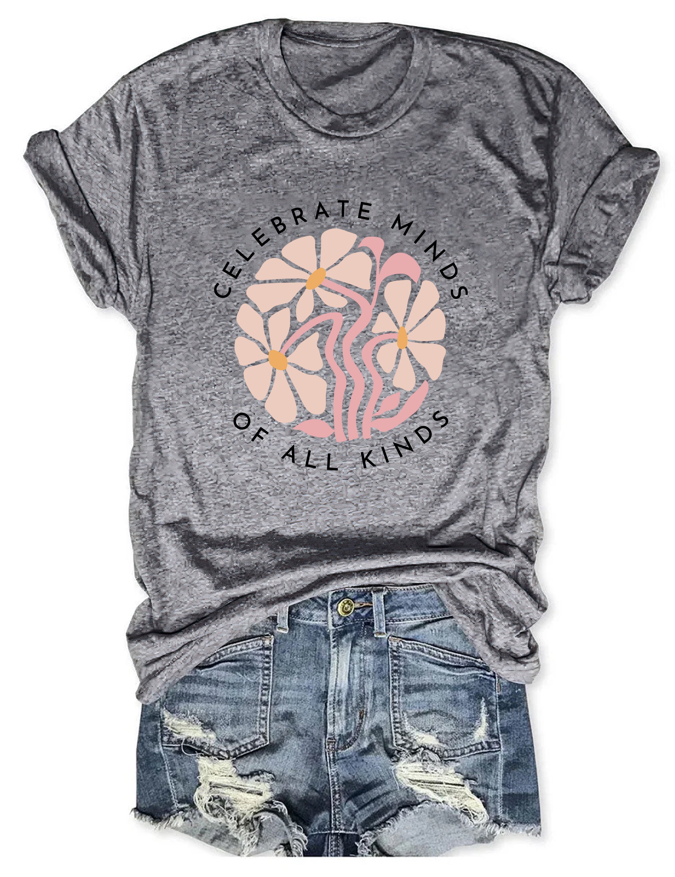 Celebrate Minds of All Kinds T-shirt-carlalin