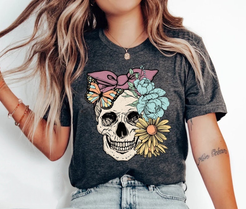 Flower Skull TShirt