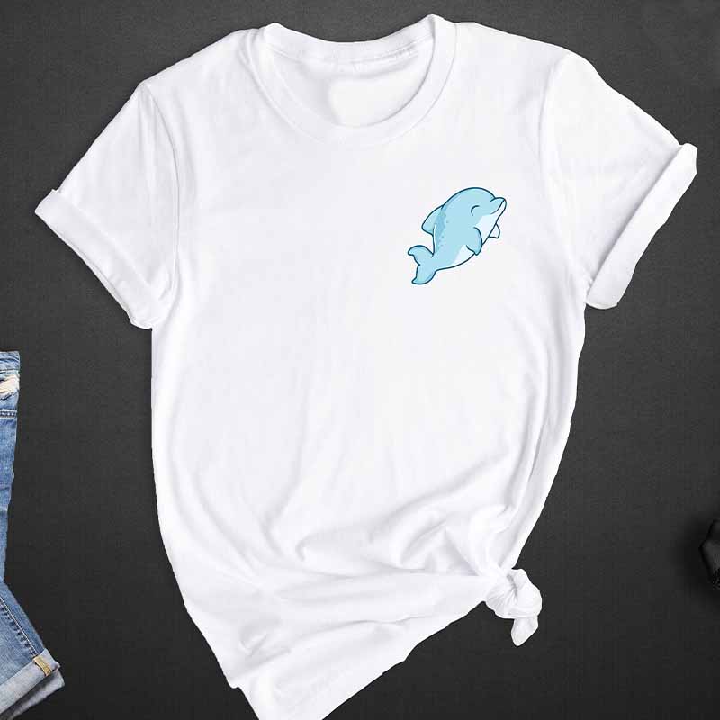 Pocket The Cute Dolphin Of  Animal Lover Gift T-Shirt 