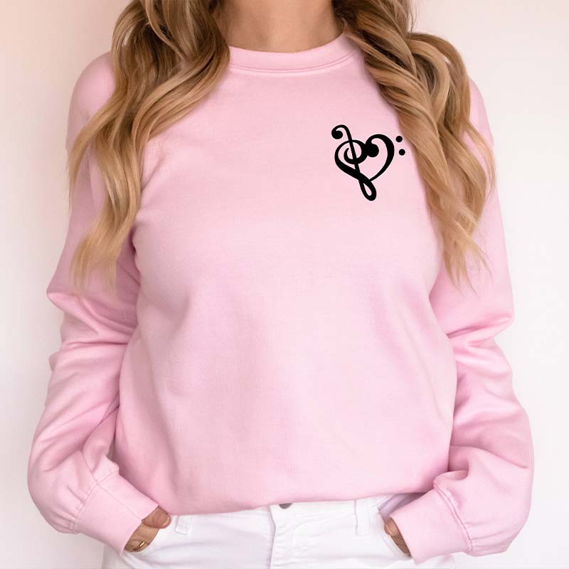 Musical Notes Crewneck Gift for Music Lover Sweatshirt 