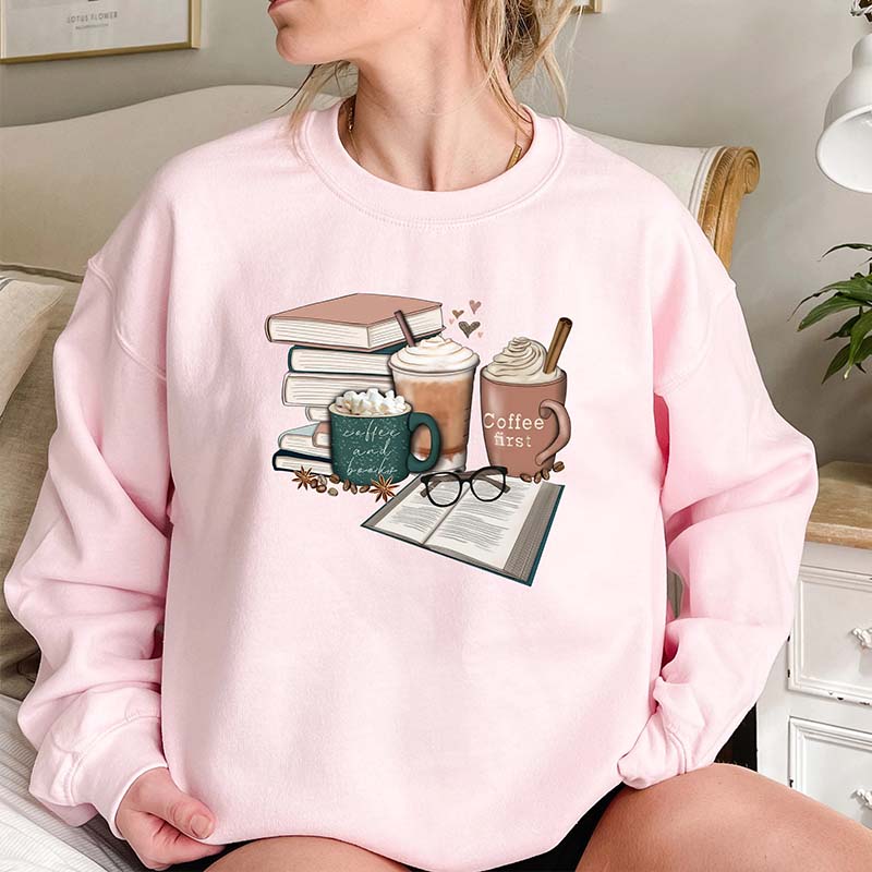 Librarian Of Coffee and Books Sweatshirt
