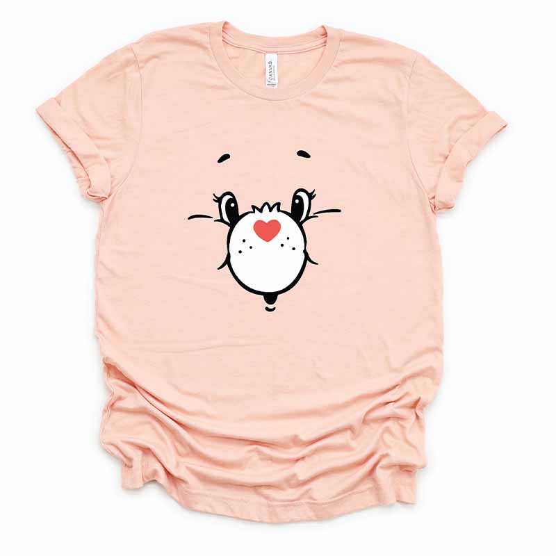  Animal Cute Bear Face T-Shirt