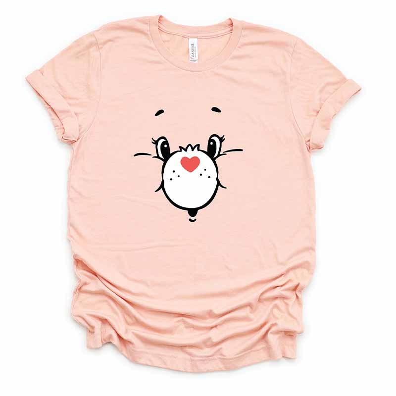  Animal Cute Bear Face T-Shirt