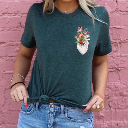 Pocket Heart And Heart Health T-Shirt