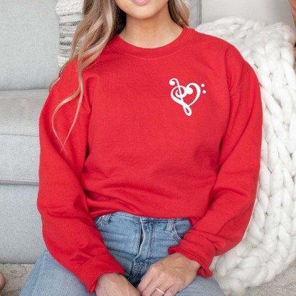Musical Notes Crewneck Gift for Music Lover Sweatshirt 