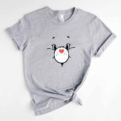  Animal Cute Bear Face T-Shirt