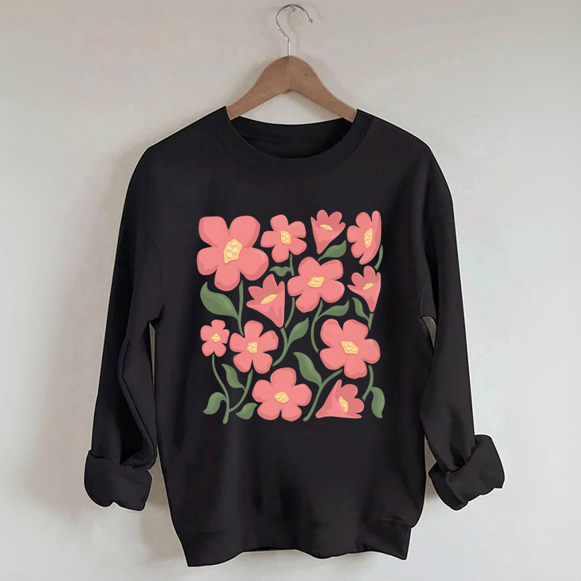 Pink Flower Market Honolulu Sweatshirt-carlalin