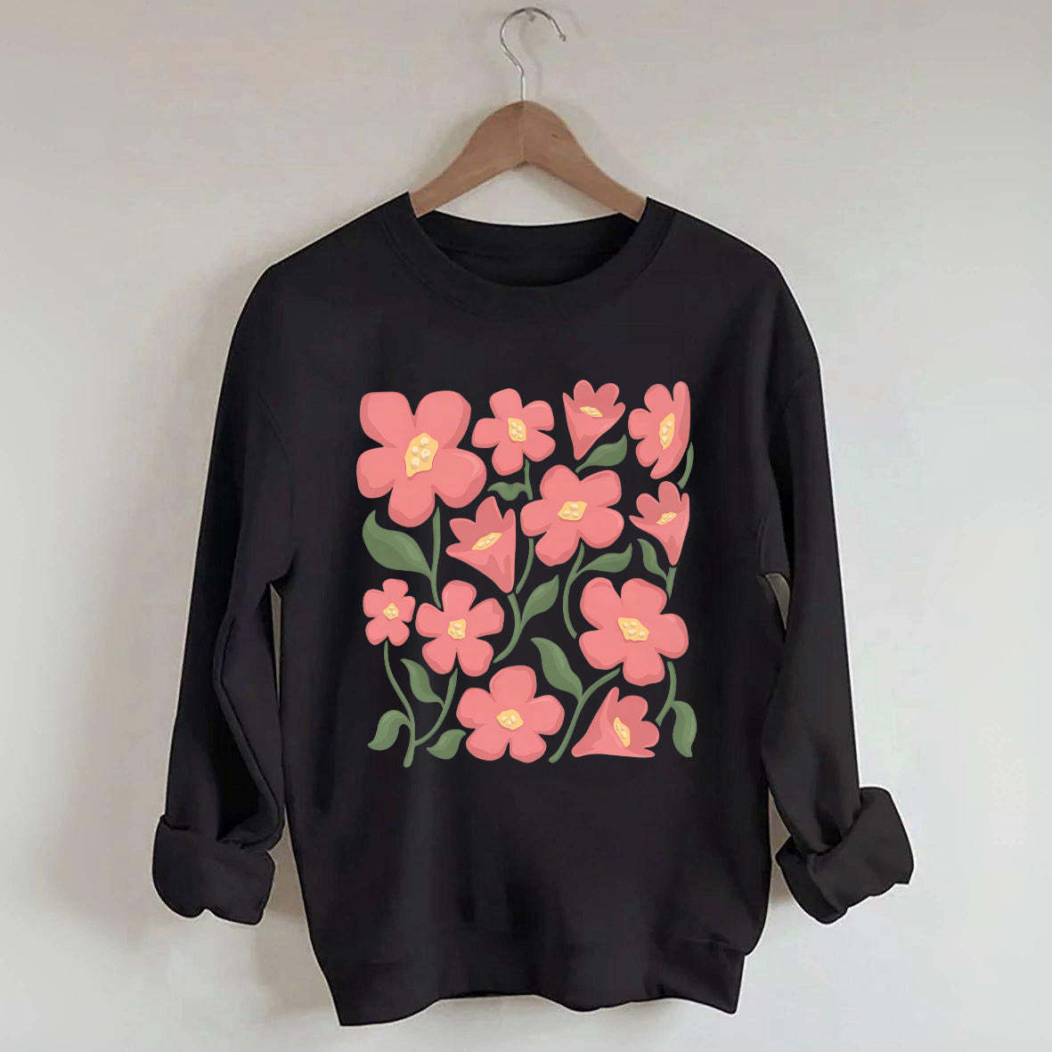 Pink Flower Market Honolulu Sweatshirt-carlalin