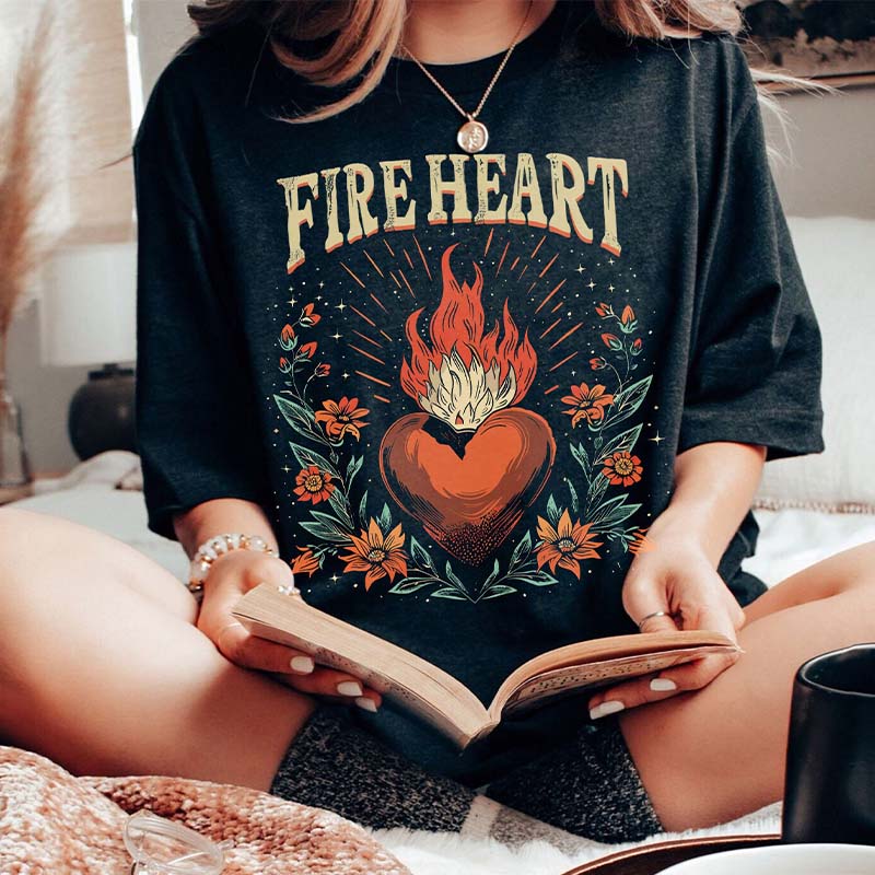 Fireheart  A Court of Thorns and Roses T-Shirt-carlalin
