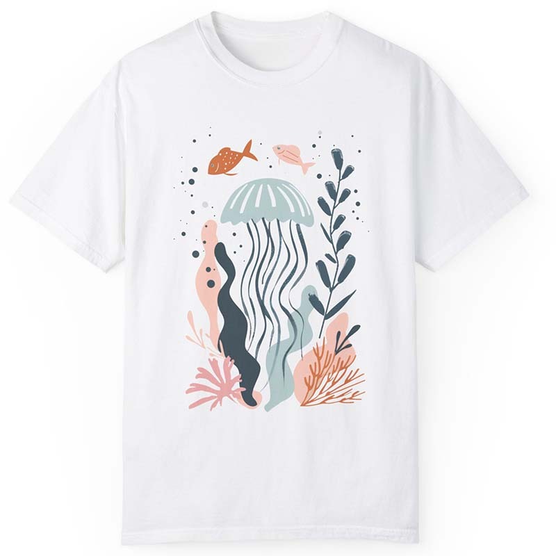 Comfort Colors Jellyfish Ocean Animal T-Shirt-carlalin