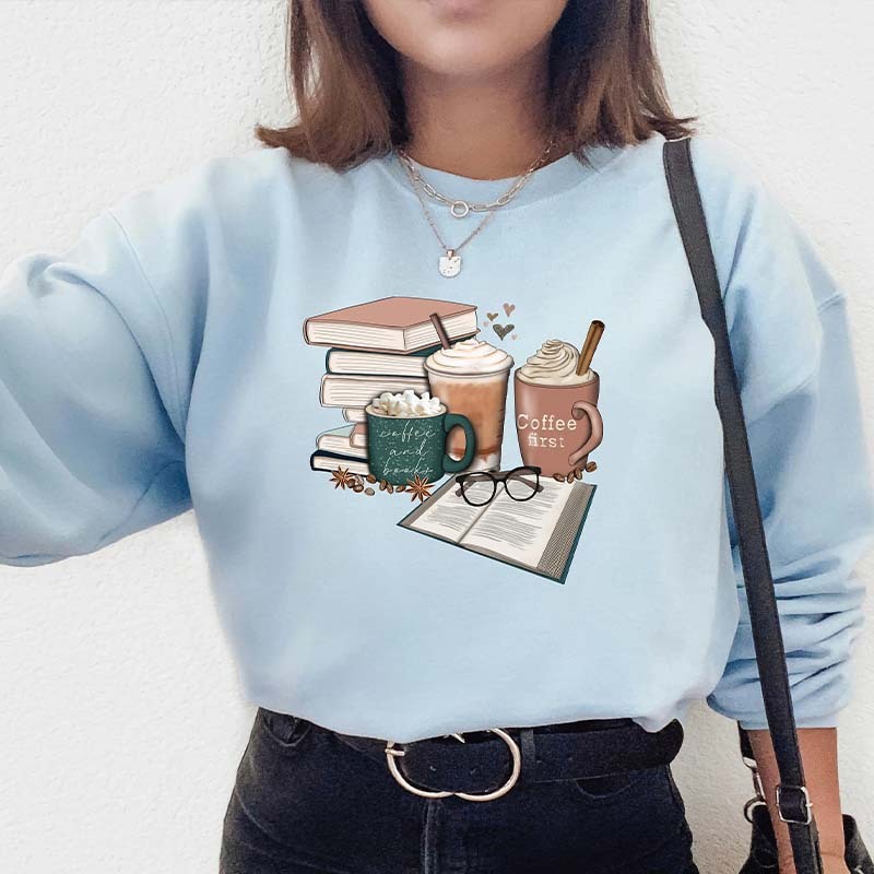 Librarian Of Coffee and Books Sweatshirt