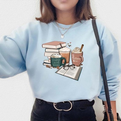 Librarian Of Coffee and Books Sweatshirt