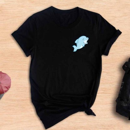 Pocket The Cute Dolphin Of  Animal Lover Gift T-Shirt 