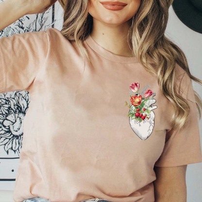 Pocket Heart And Heart Health T-Shirt