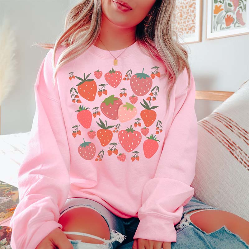 Strawberry Farmers Market Sweatshirt-carlalin