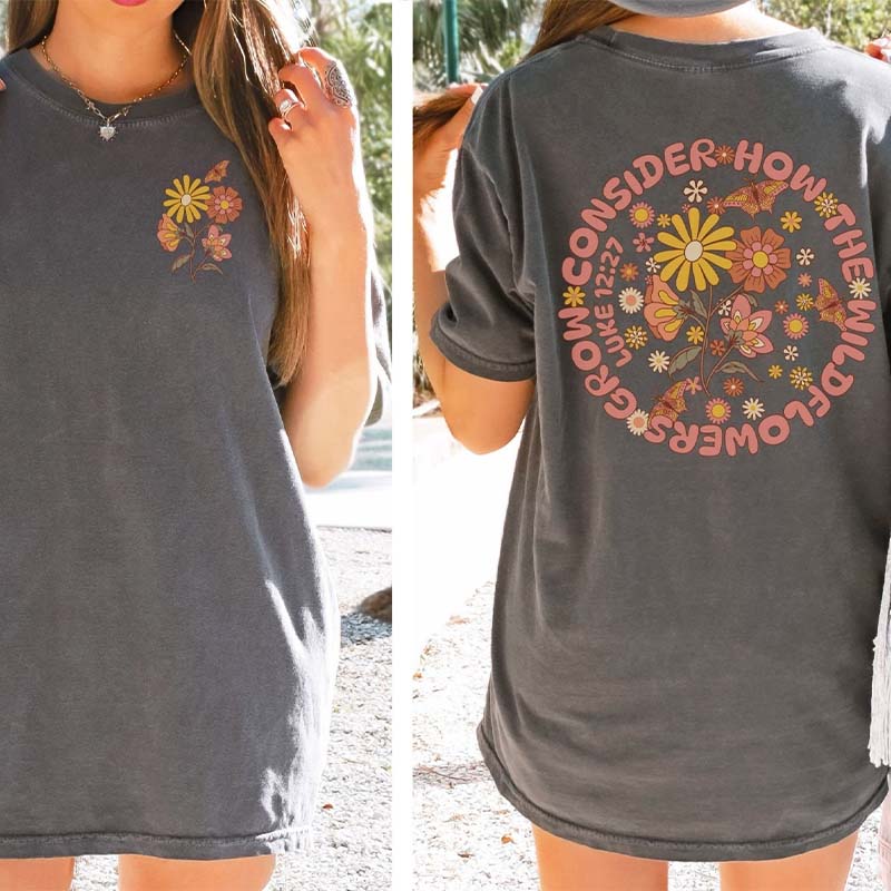 Boho Bible Verse Faith Based Trendy T-Shirt-carlalin