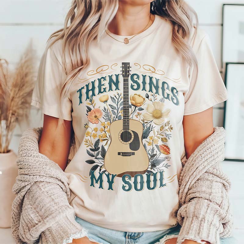 Religous Gift Then Sings My Soul T-Shirt-carlalin