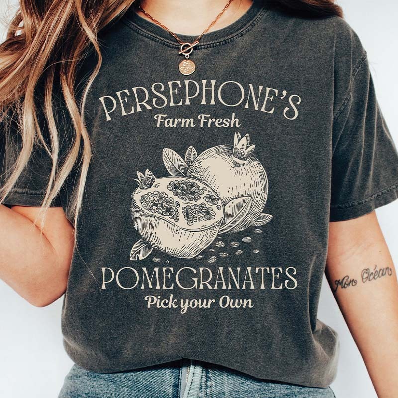 Persephone's Pomegranate Bookish T-Shirt-carlalin
