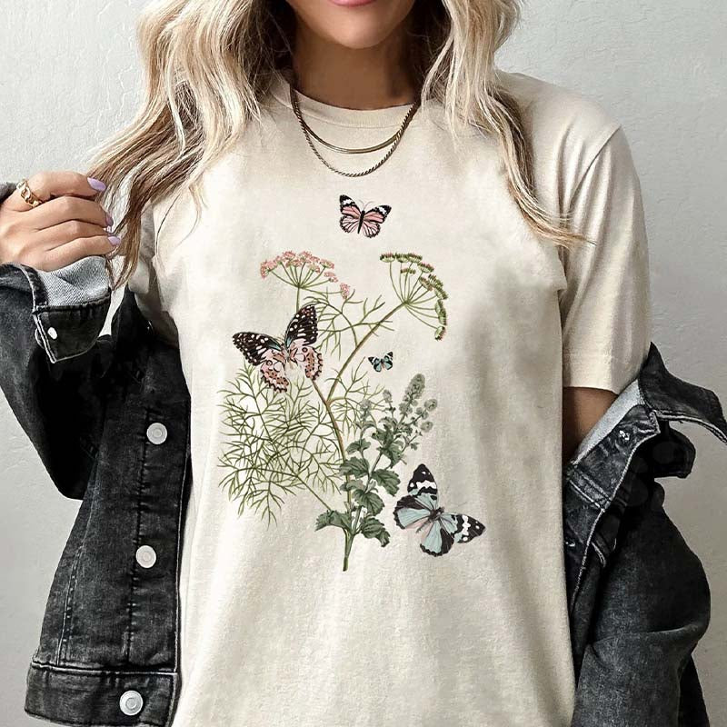 Wild Meadow Flower Nature T-Shirt-carlalin
