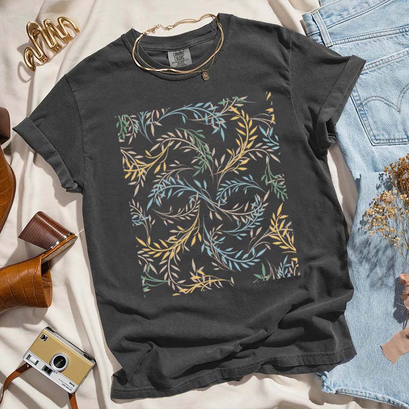 Copenhagen Minimalist Flowers T-Shirt-carlalin