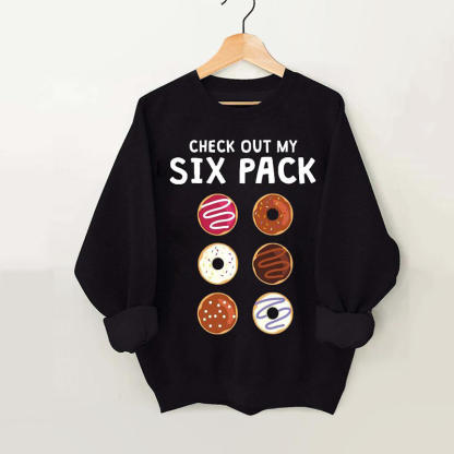 Check Out My Six Pack Vintage Gym Sweatshirt-carlalin