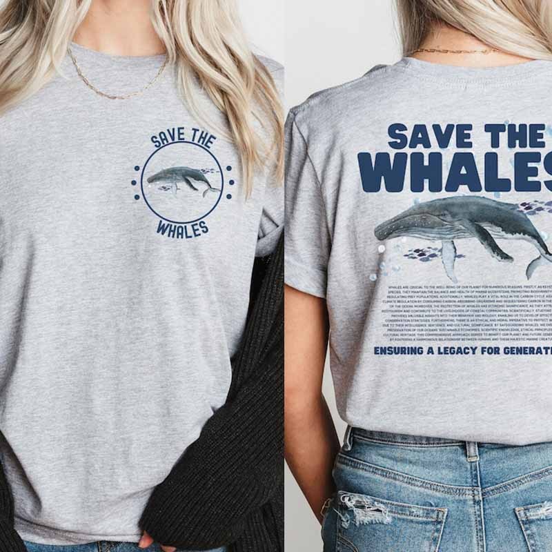 Save the Whales T-Shirt-carlalin