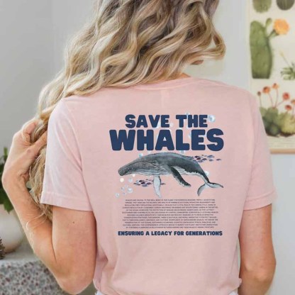 Save the Whales T-Shirt-carlalin
