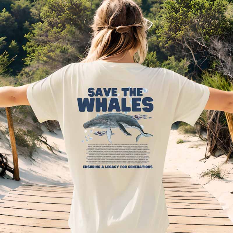 Save the Whales T-Shirt-carlalin