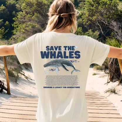 Save the Whales T-Shirt-carlalin