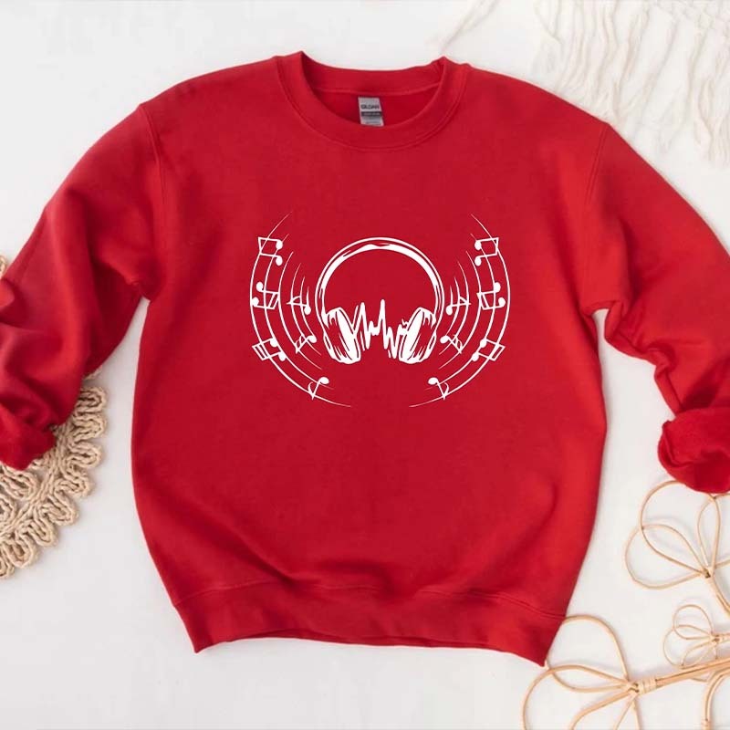 Headphones Music Sweatshirt 