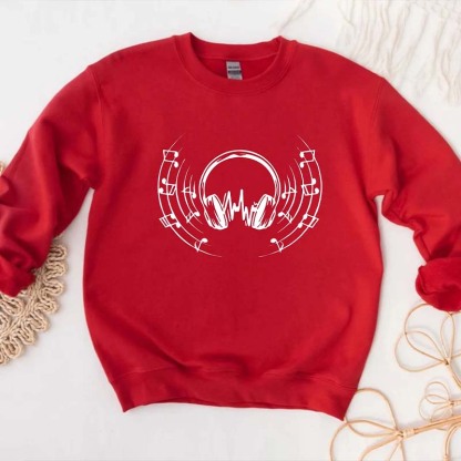 Headphones Music Sweatshirt 